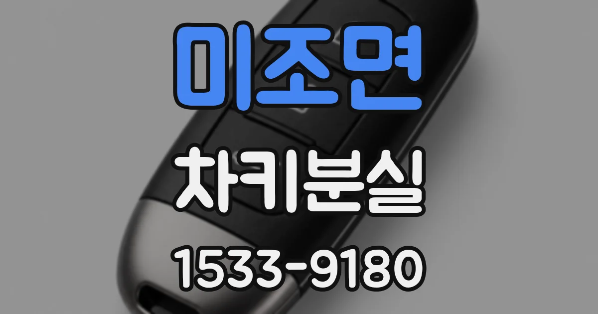 미조면 차키분실