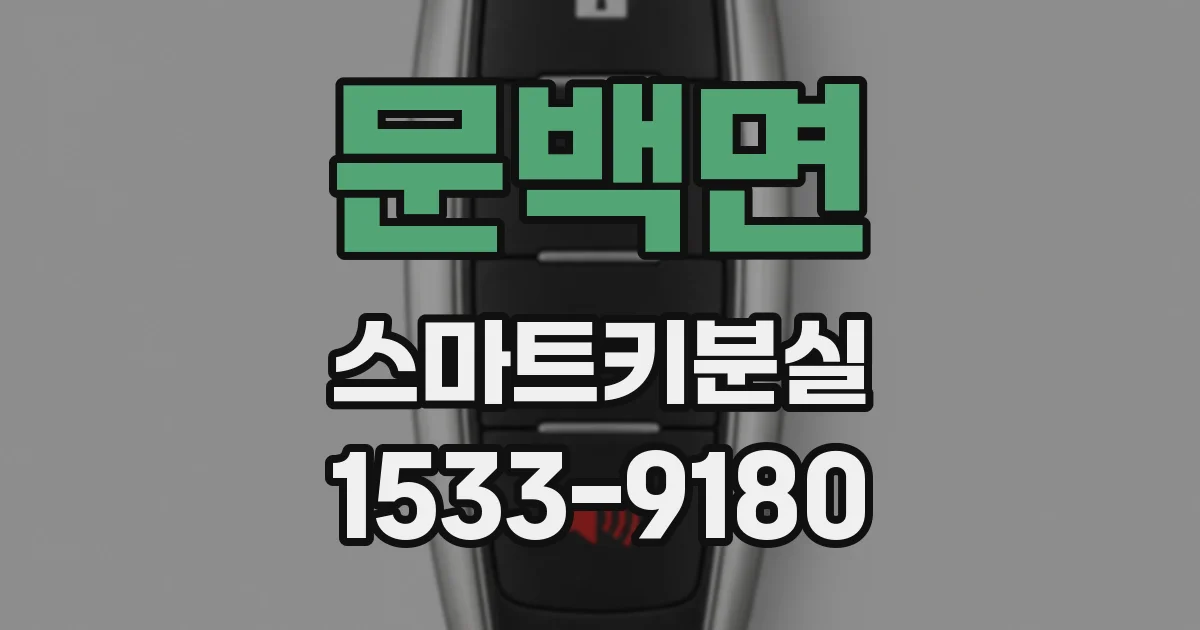 문백면 스마트키분실