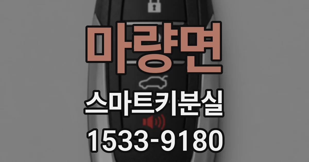 마량면 스마트키분실