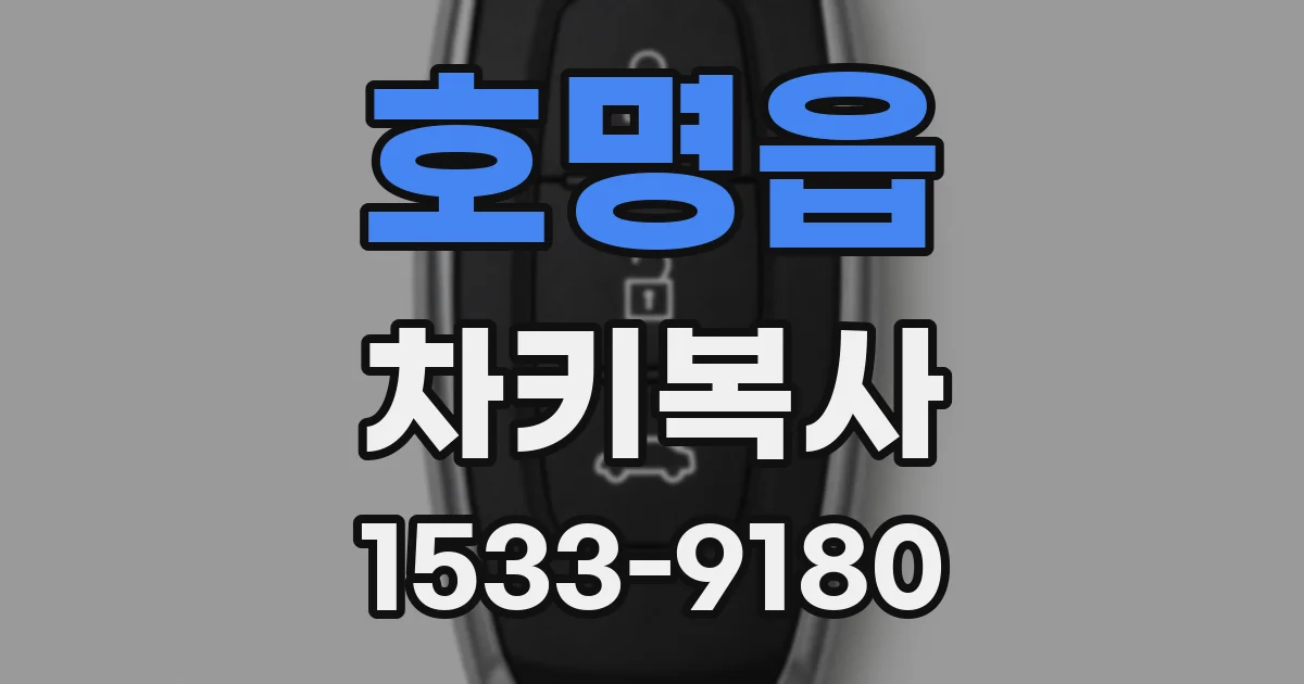 호명읍 차키복사