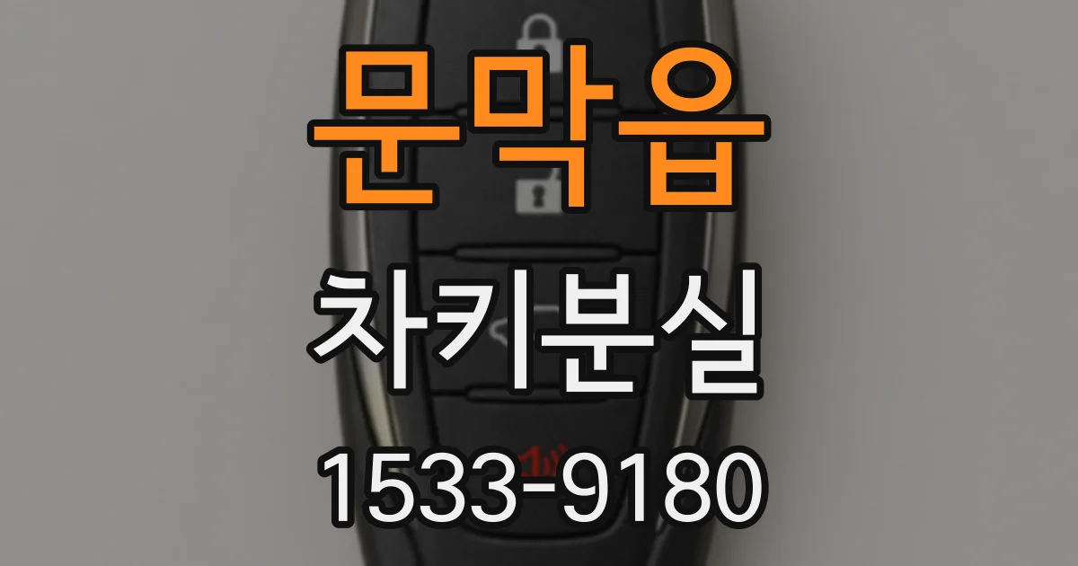 문막읍 차키분실