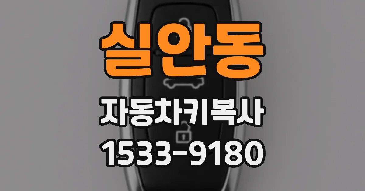 실안동 자동차키복사