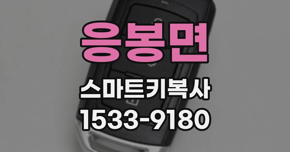 응봉면 스마트키복사