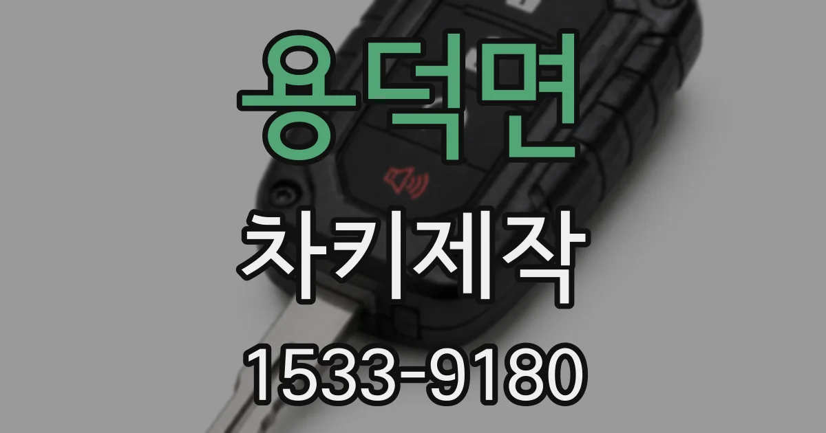 용덕면 차키제작