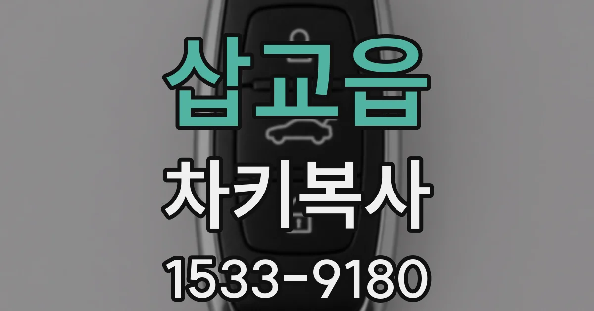 삽교읍 차키복사