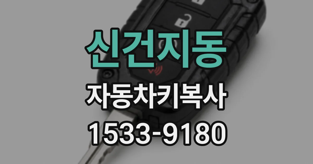 신건지동 자동차키복사