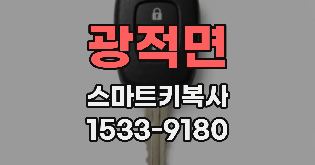 광적면 스마트키복사