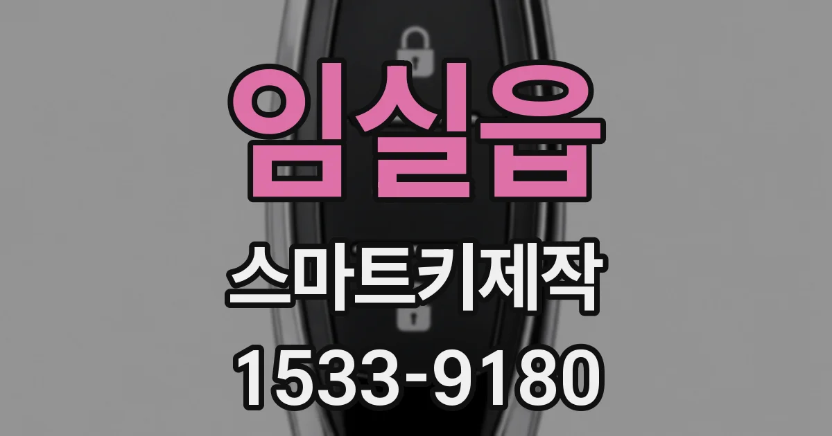 임실읍 스마트키제작