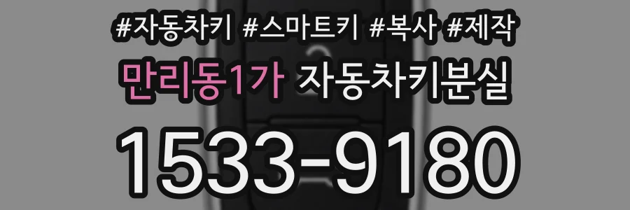 만리동1가 자동차키분실