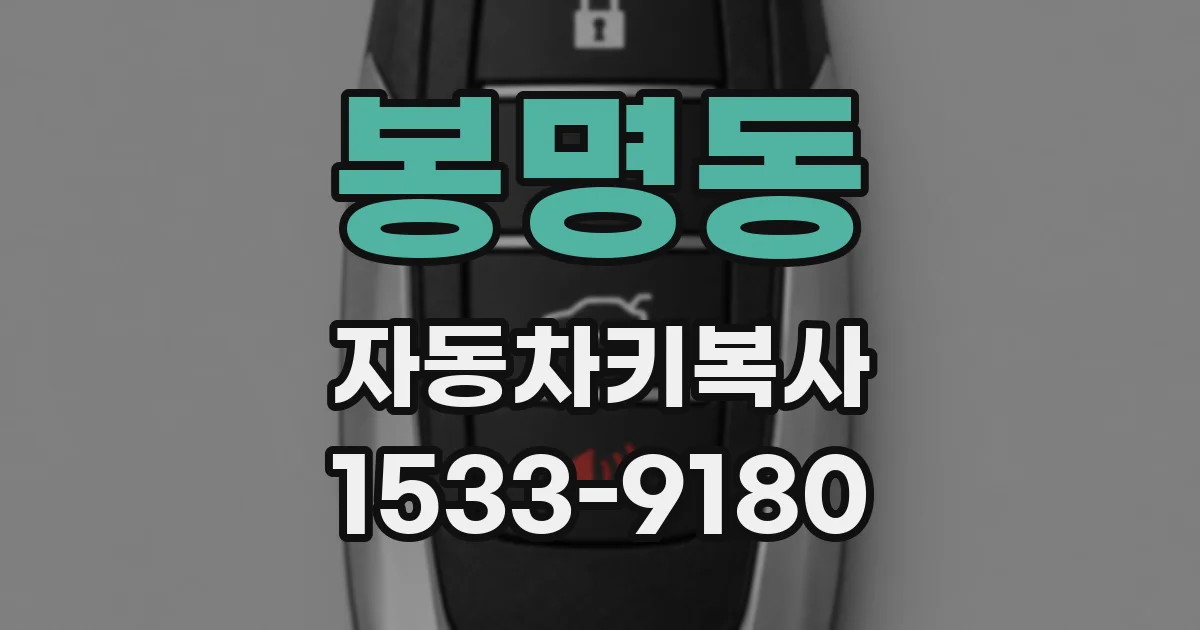 봉명동 자동차키복사