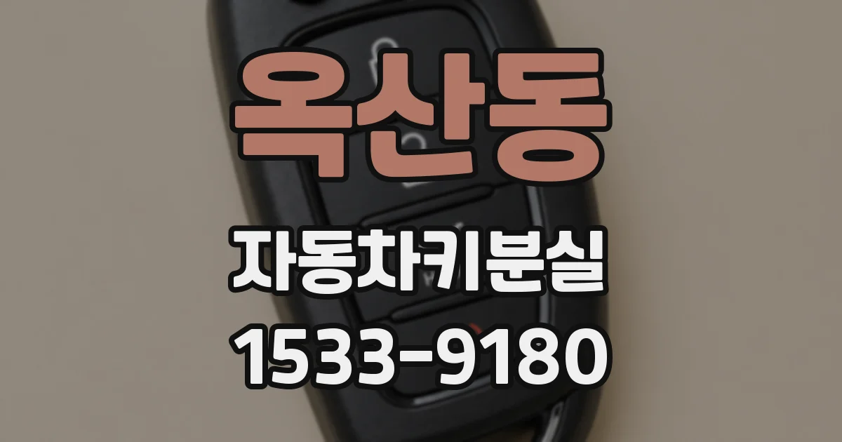 옥산동 자동차키분실
