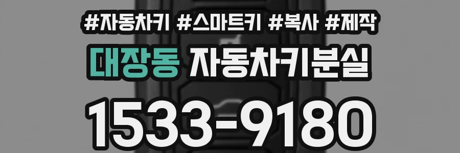 대장동 자동차키분실