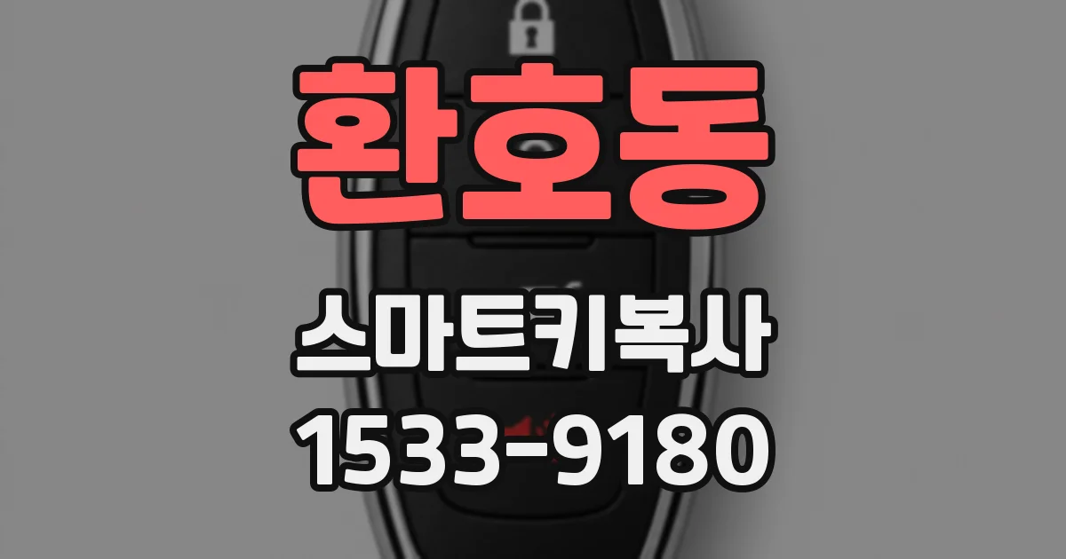 환호동 스마트키복사