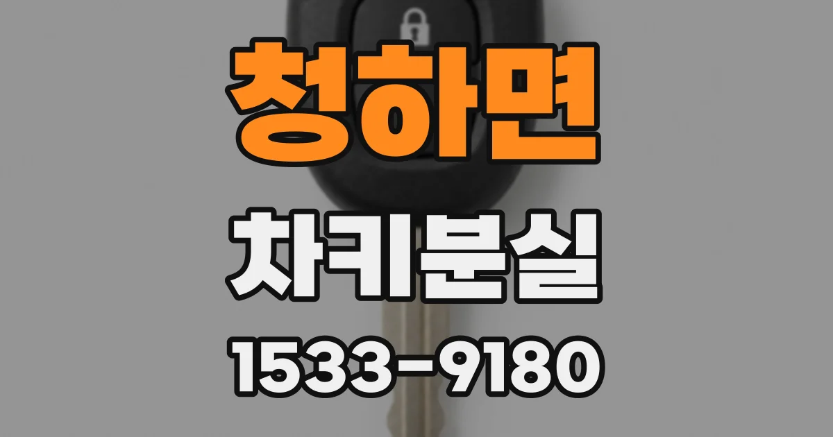 청하면 차키분실