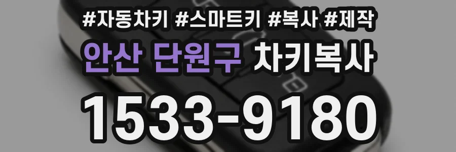 안산 단원구 차키복사