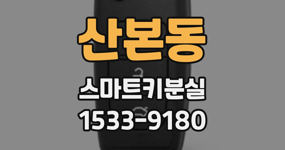 산본동 스마트키분실
