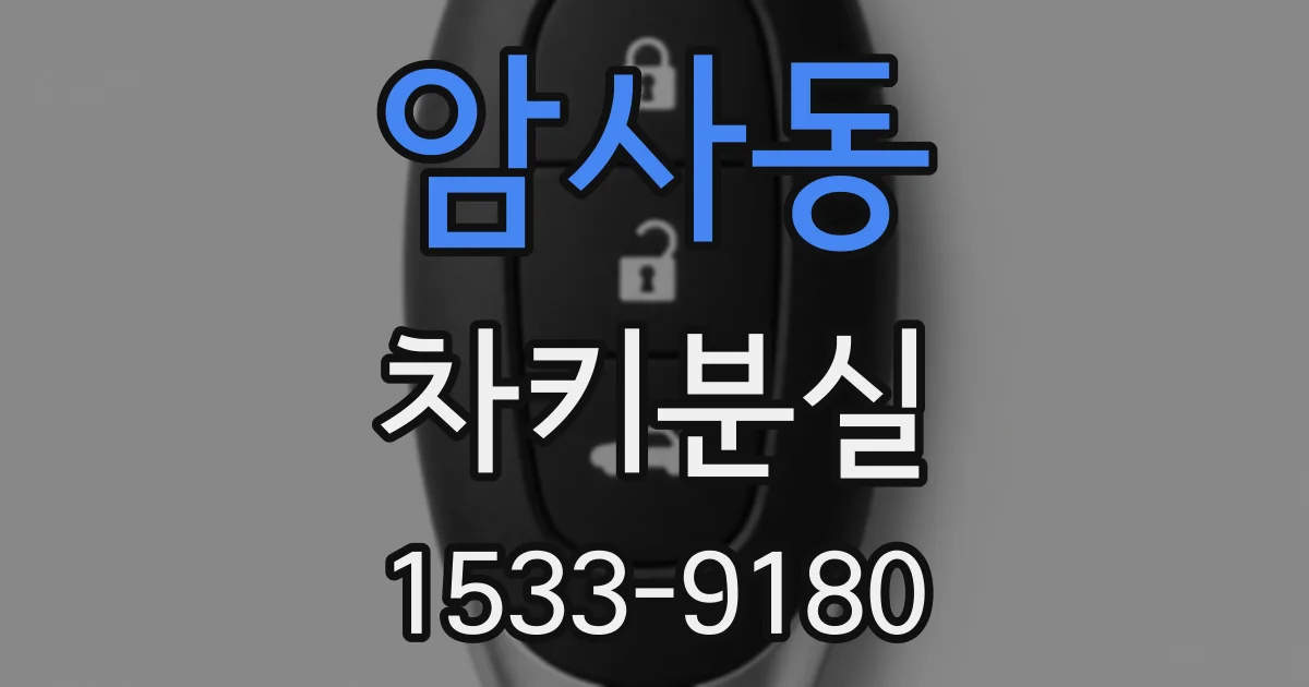 암사동 차키분실