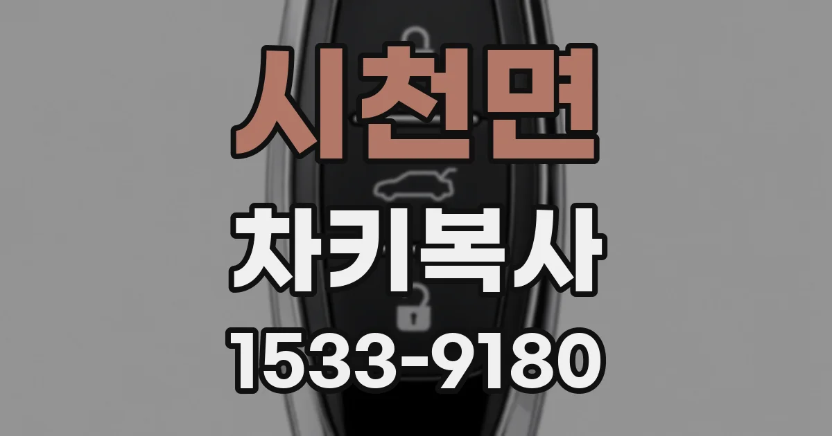 시천면 차키복사