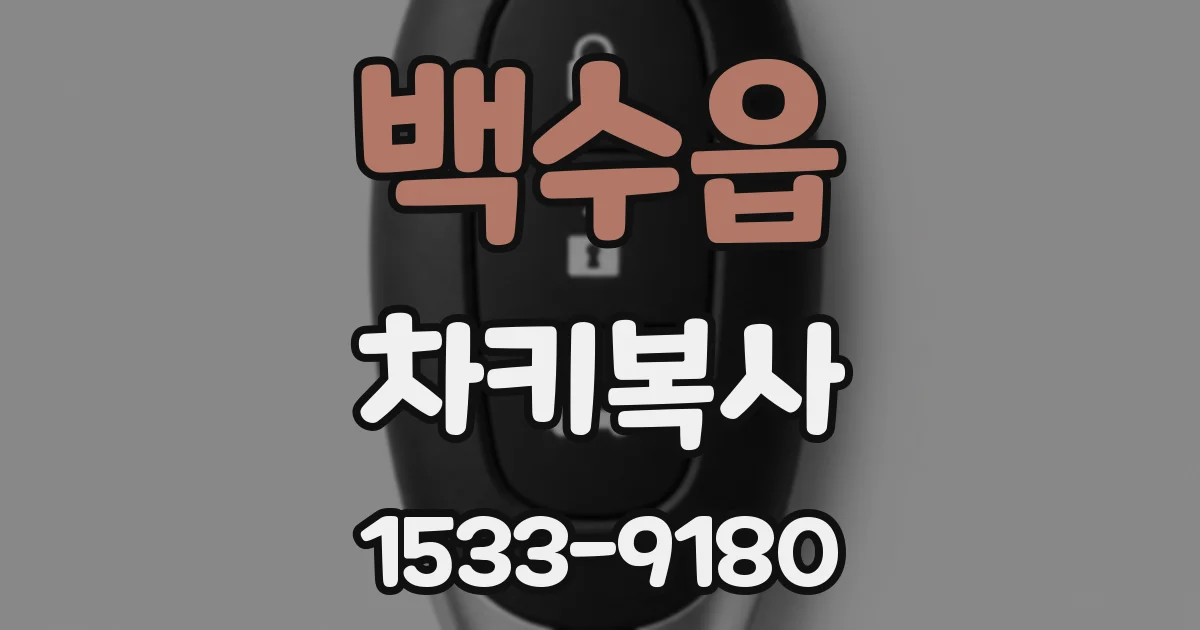 백수읍 차키복사