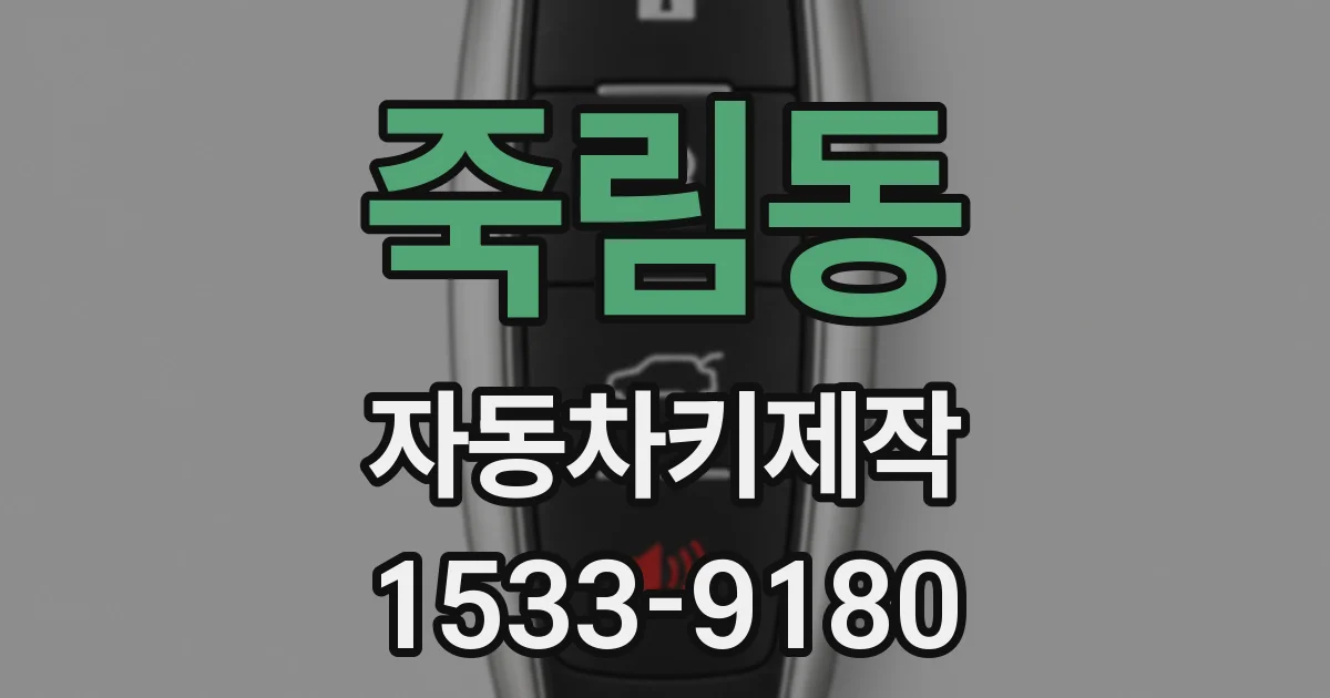 죽림동 자동차키제작
