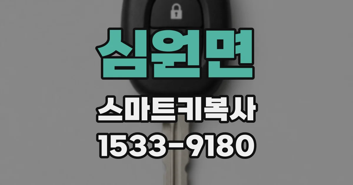 심원면 스마트키복사