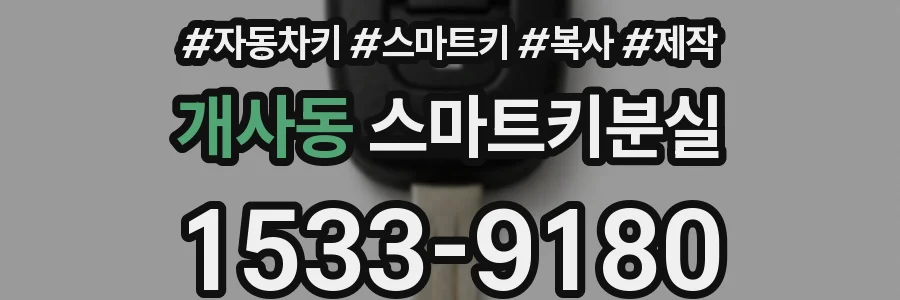 개사동 스마트키분실