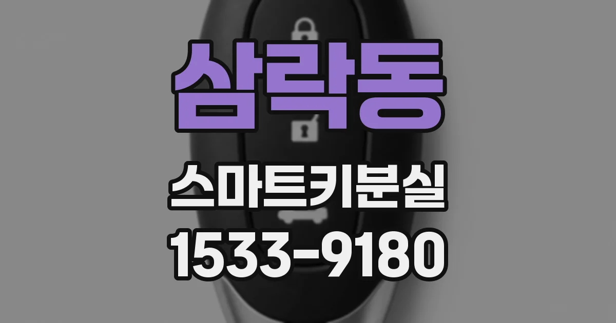 삼락동 스마트키분실