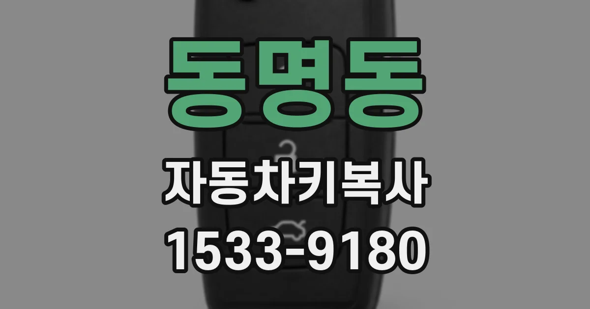동명동 자동차키복사