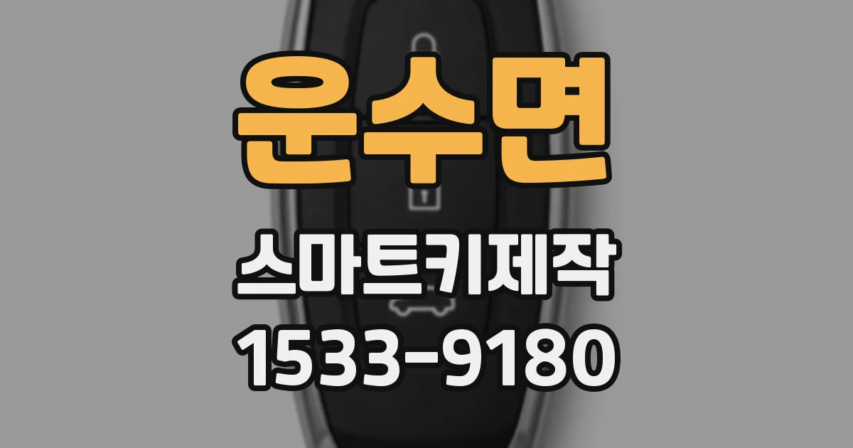 운수면 스마트키제작