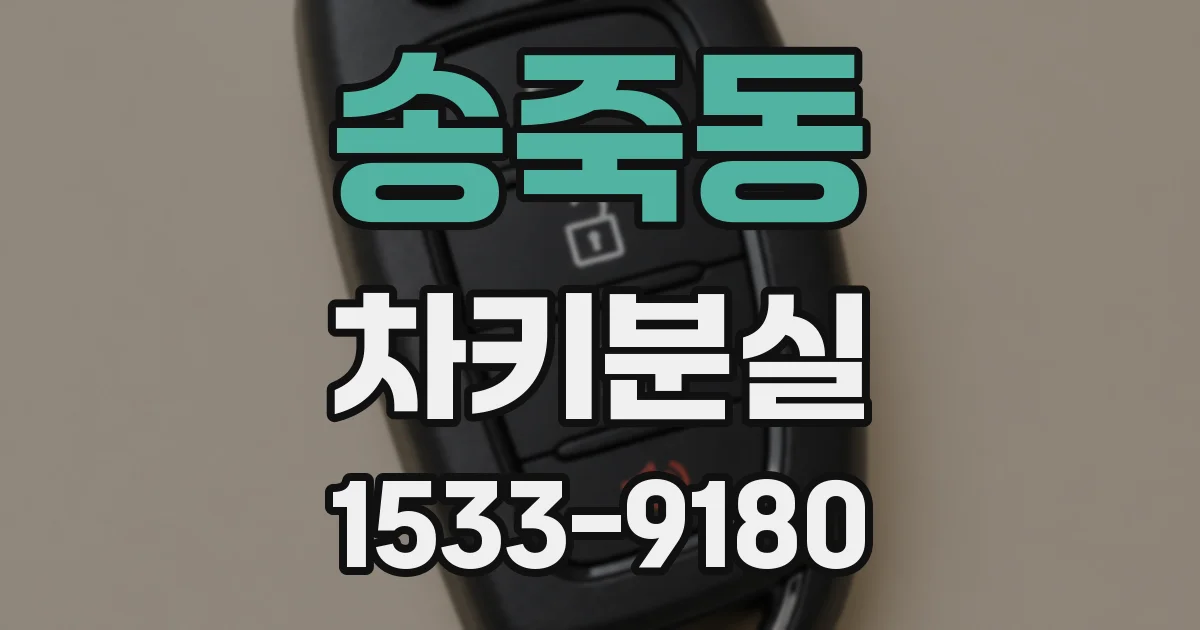송죽동 차키분실