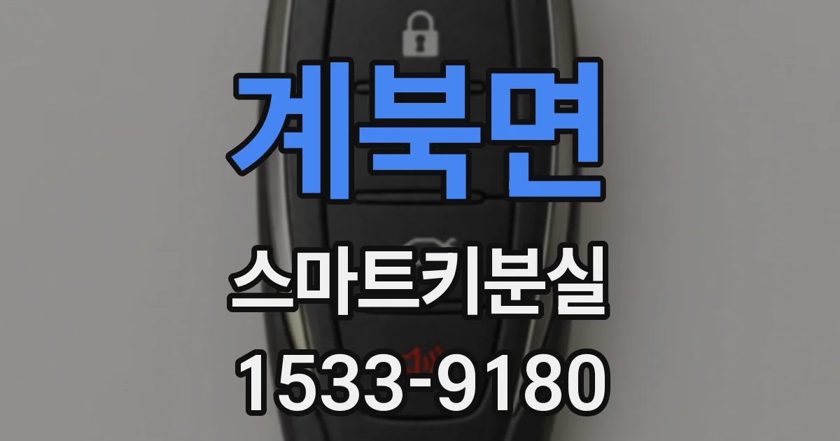 계북면 스마트키분실