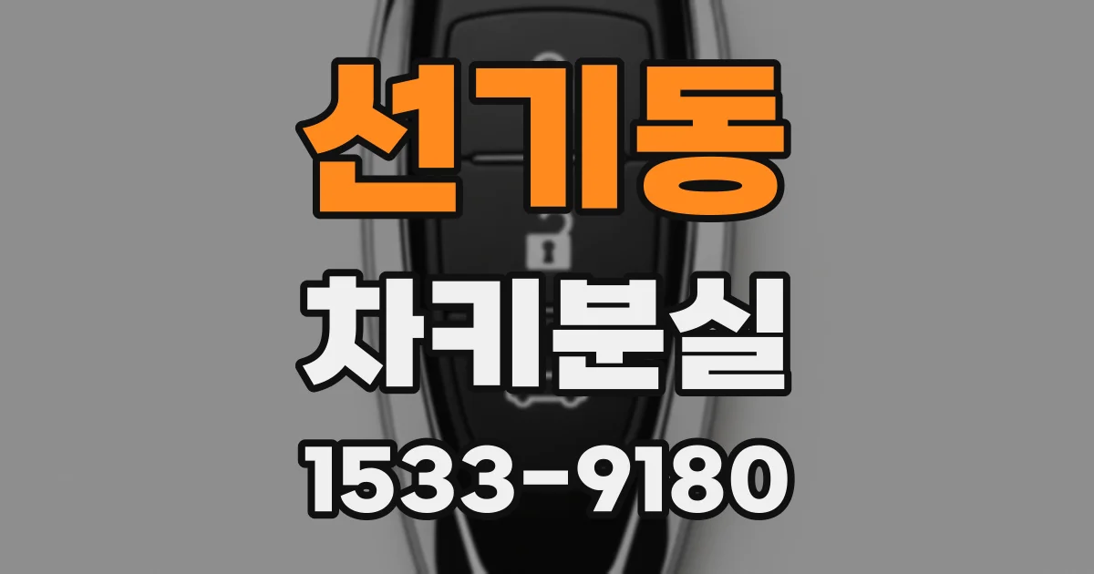 선기동 차키분실