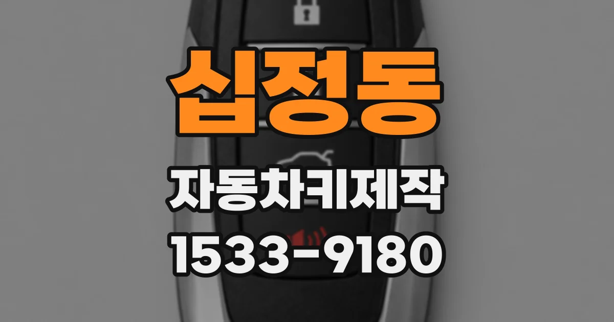 십정동 자동차키제작