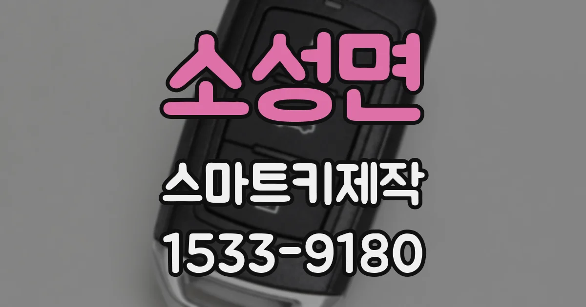 소성면 스마트키제작