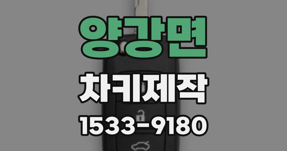 양강면 차키제작