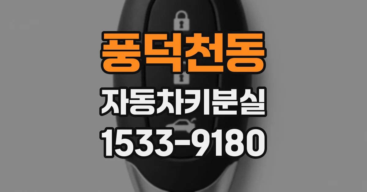 풍덕천동 자동차키분실