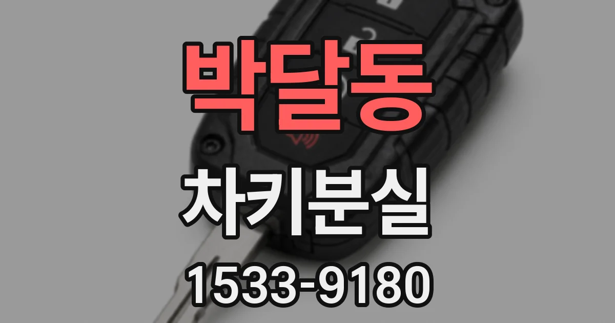 박달동 차키분실