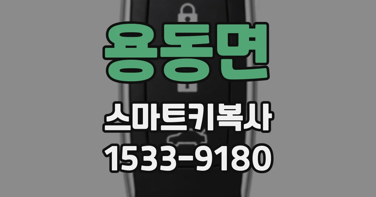 용동면 스마트키복사