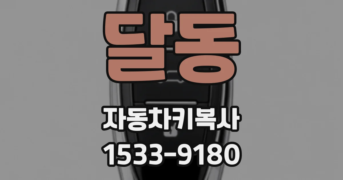 달동 자동차키복사