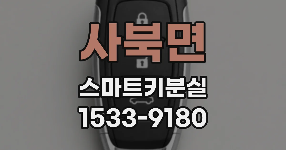 사북면 스마트키분실
