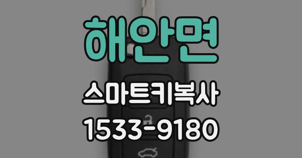 해안면 스마트키복사