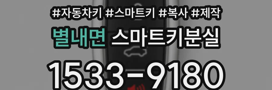 별내면 스마트키분실
