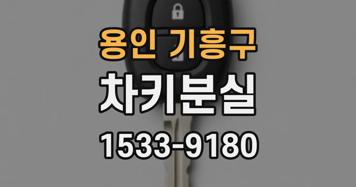 용인 기흥구 차키분실