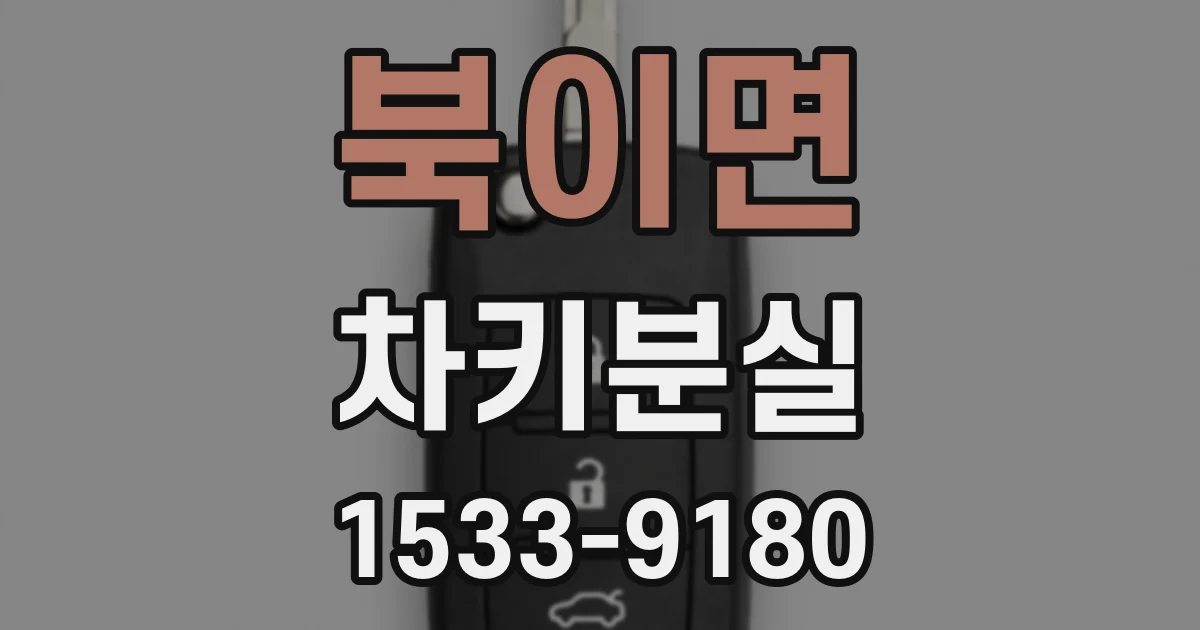 북이면 차키분실