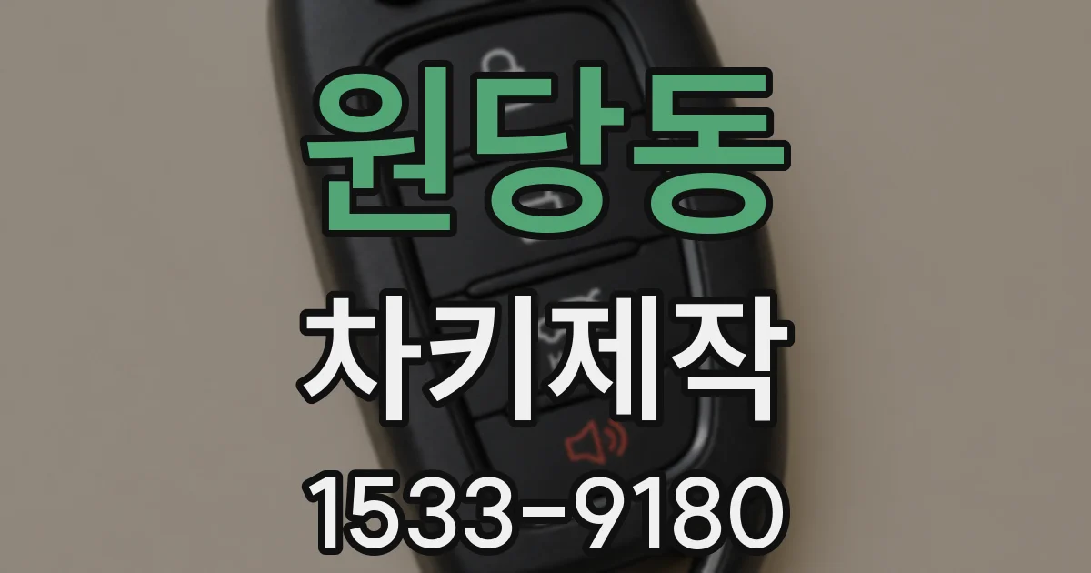 원당동 차키제작