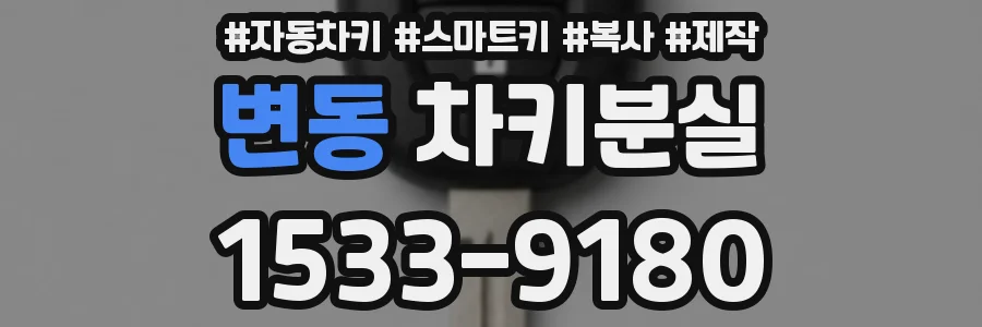 변동 차키분실