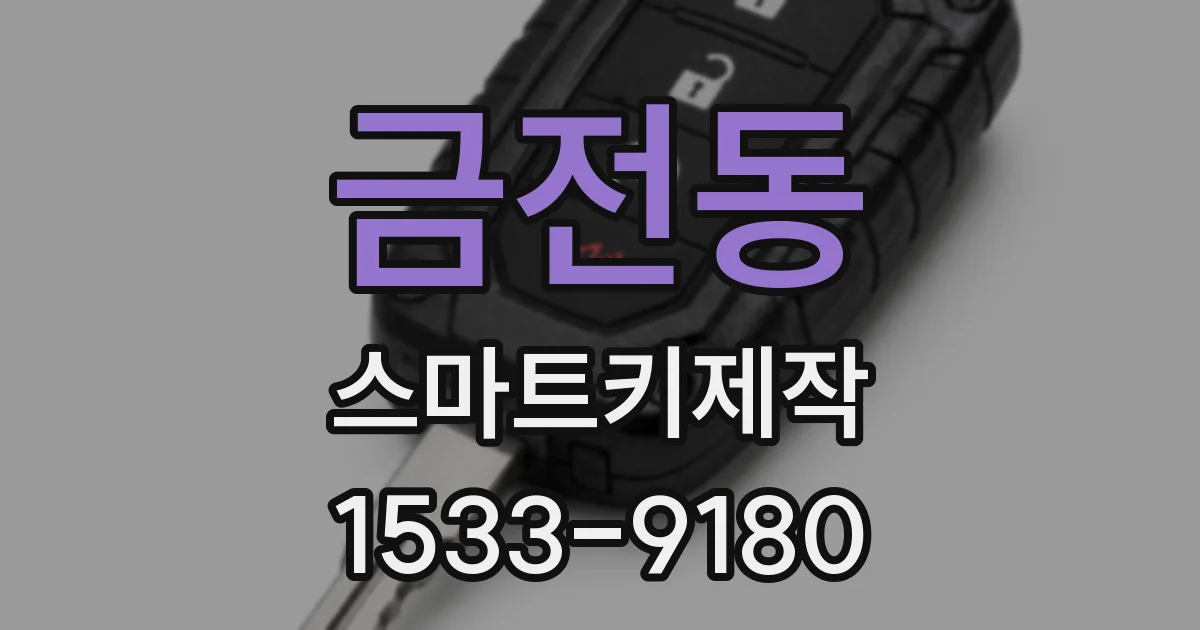 금전동 스마트키제작