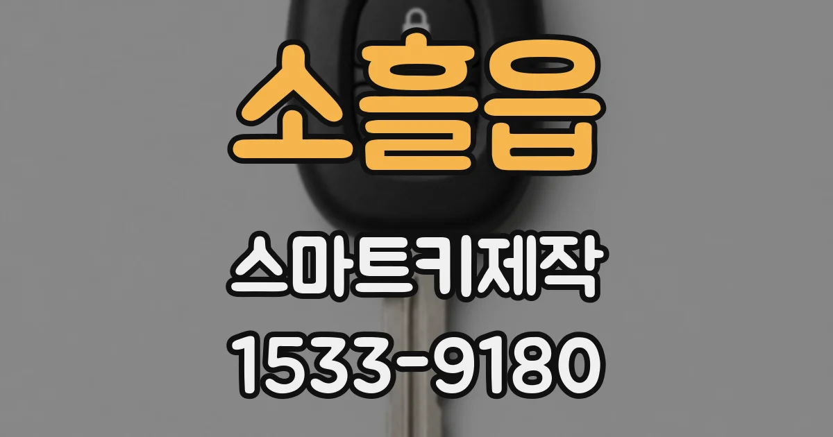 소흘읍 스마트키제작