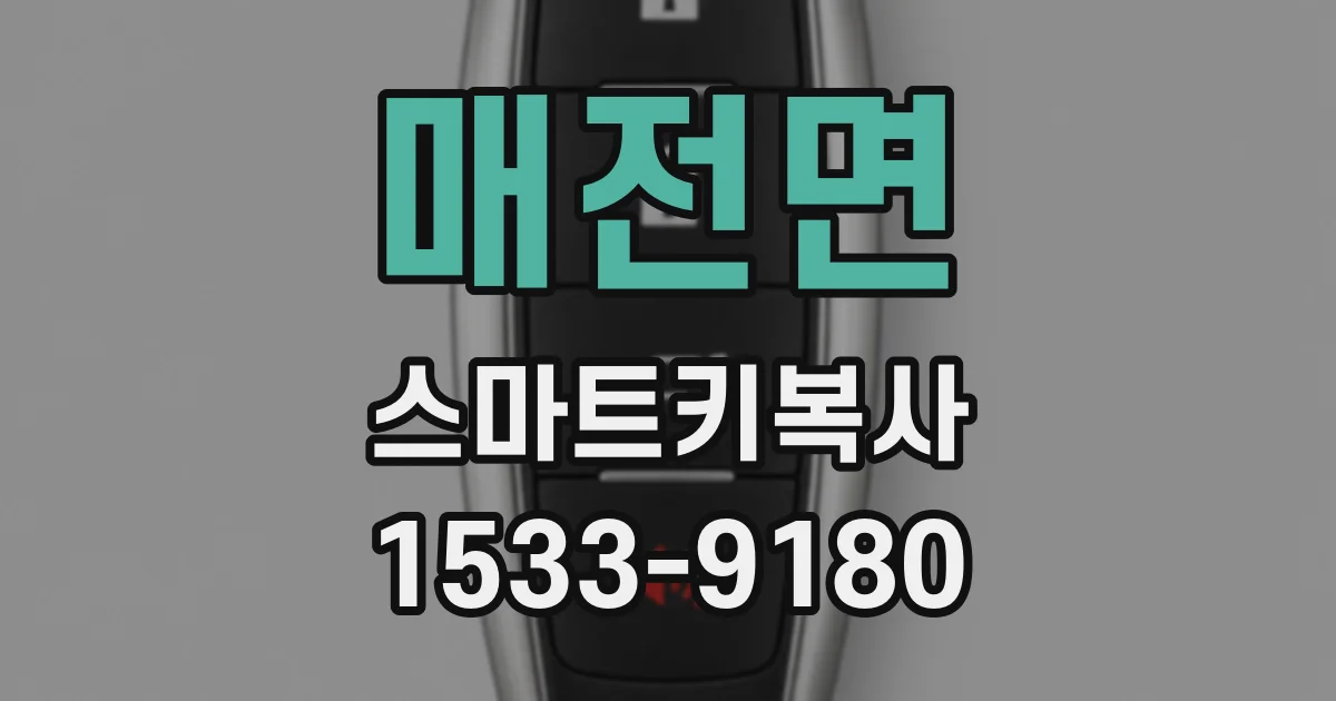 매전면 스마트키복사