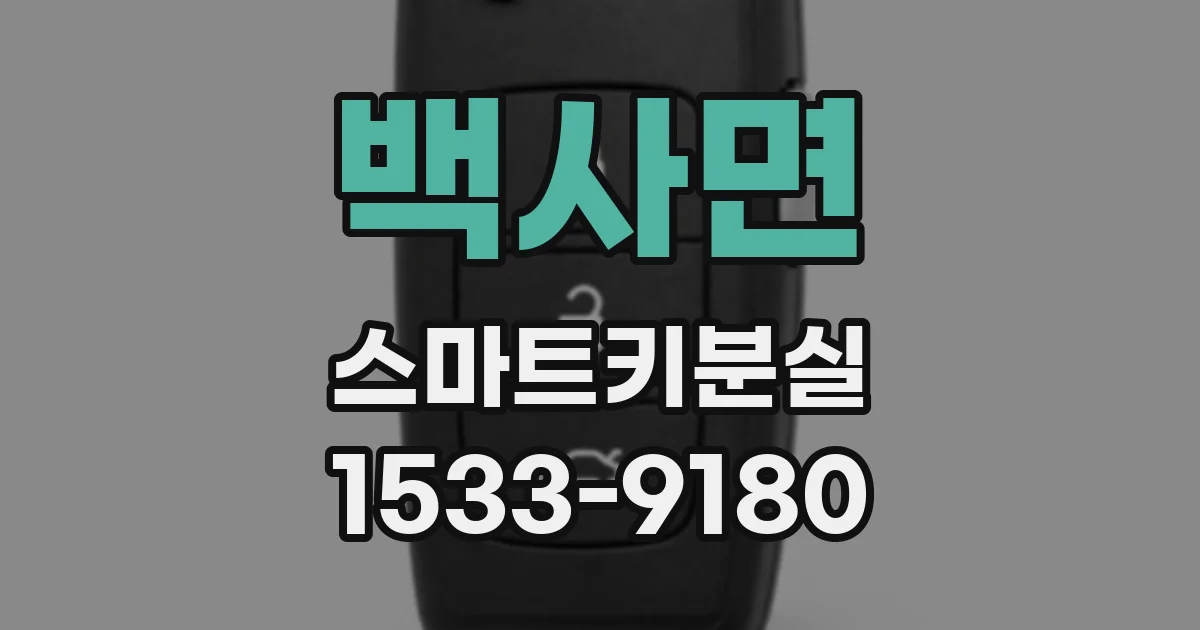 백사면 스마트키분실